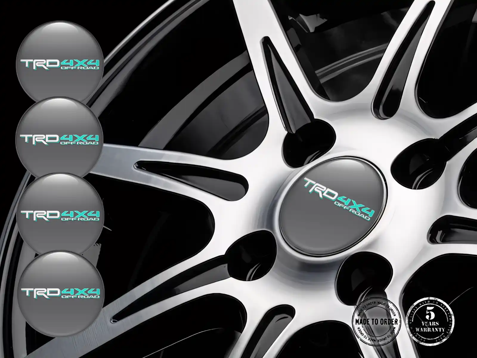 Toyota TRD Silikonaufkleber Edition Individuelle Radlabels
